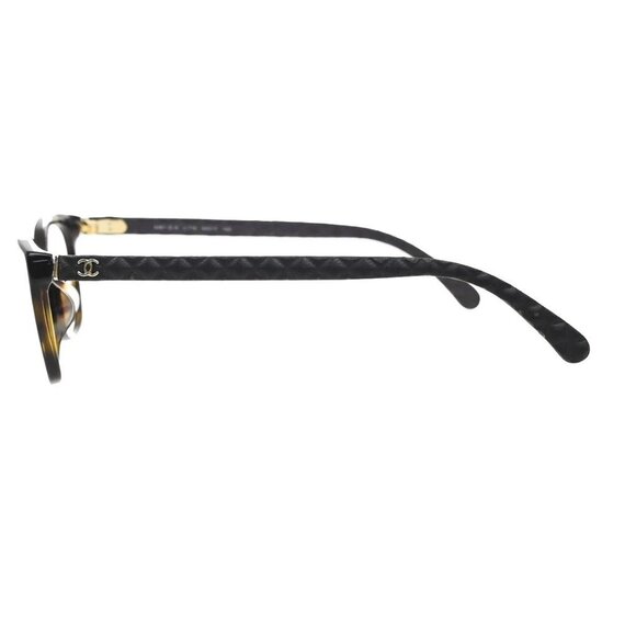 CHANEL CC Logo Matelasse Glasses Eye Wear 3287-Q-A Plastic Brown 09RF712 - Picture 3 of 12